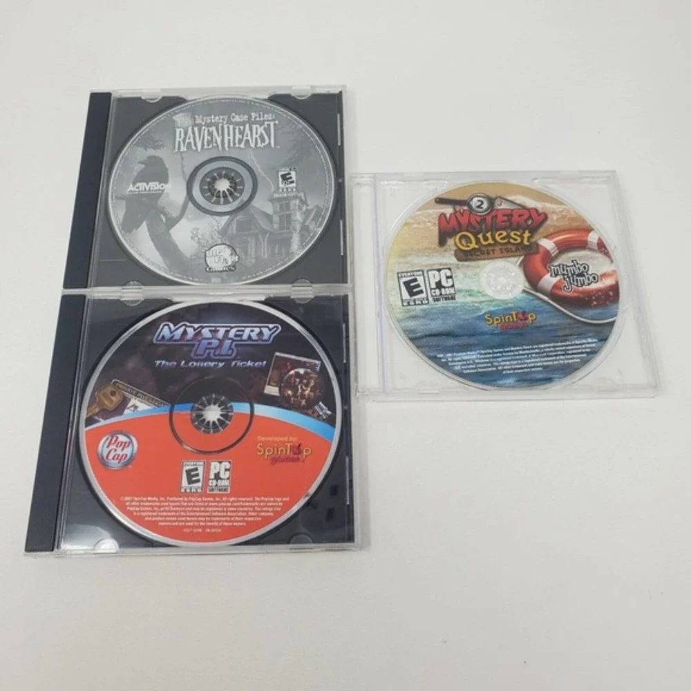 PC CD-Rom‎ Games Bulk Lot Of 6 Ravenhearst Haunted Hotel Mystery P.I. Cases